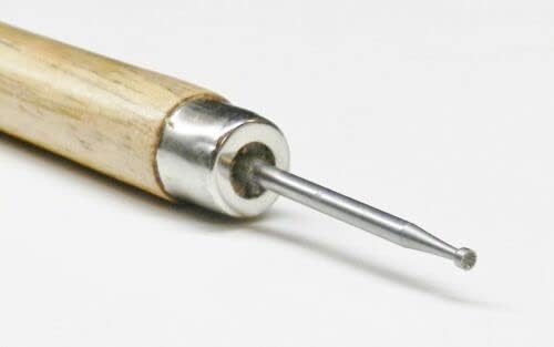 Wire Rounder Tool with Wooden Handle Debur Wire End Wire Working Tool Round Bur By JTS
