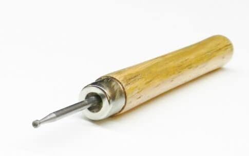 Wire Rounder Tool with Wooden Handle Debur Wire End Wire Working Tool Round Bur By JTS