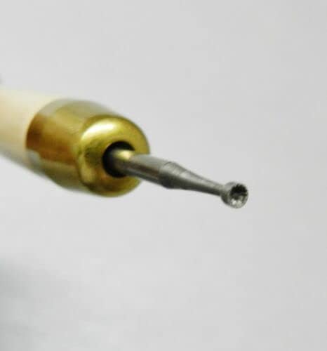Wire Rounder Tool with Wooden Handle Debur Wire End Wire Working Tool Round Bur By JTS