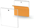 25 Acrylic Square Clear with Hole 1/8" Thick (Select Size) (3.5")
