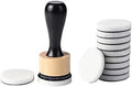 Ink Paints Mixing Blending Tool Mini Round Foam Refills, for Scrapbooking Craft, Control of Ink Placement, No More Inky Fingers Ink Blending Tool with Spare Pads for Rubber Stamping & Scrapbooking