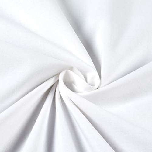 AK TRADING CO. Muslin Fabric/Textile Bleached - Draping Fabric - Bleached White 2 Yards Medium Weight - 100% Cotton (60in. Wide)