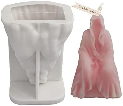 Skull Head Halloween Candle Molds - Skull Shape Silicone Mold for Candles, Resin, Chocolate - DIY Aromatherapy Decoration