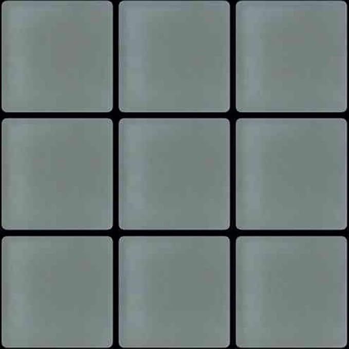 1"x1" Chic Gray Matte Finished Glass Mosaic Tile (Sample Swatch- 5"x4")