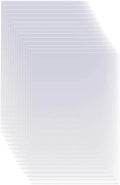 15 Pack 6 Mil Clear Mylar Stencil Sheets, 12" x 24" Blank Stencils, Reusable Template Material, Make Your Own Stencil Compatible Vinyl Cutting Machine
