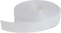 Solid Grosgrain Ribbon 25 Yard Each Roll 100% Polyester Woven Edge (3/4", White)