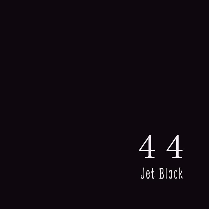 Seamless Photography Background Paper Roll, Black Photo Paper Backdrop for Photography, Video and Streaming (107''x36' Jet)