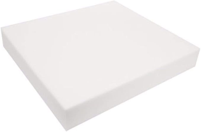 FoamRush 0.5" H x 24" W x 24" L Upholstery Foam Cushion High Density (Square Foam for Dining Chairs, Chair & Wheelchair Seat Cushion Replacement)