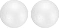 uxcell 2 Pcs White Foam Balls, 3.1 Inch Polystyrene Craft Foam Balls Solid Round Ball for Art, Household, DIY, Party Decorations
