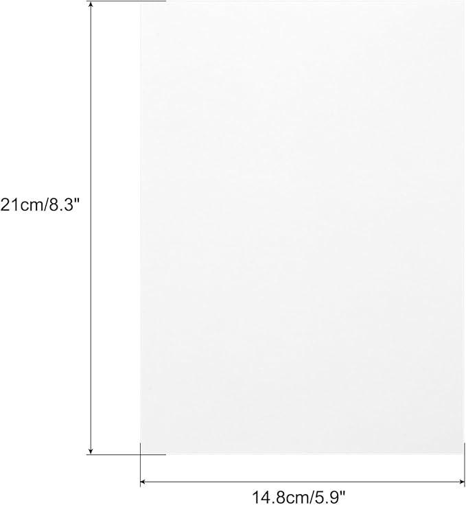 MECCANIXITY Colored Vellum Paper, 40 Sheet White Transparency 8.3" x 5.9" Printable Vellum Paper, Translucent Vellum Sheets for Printing Wedding Invitations Ink Jet Laser Printer
