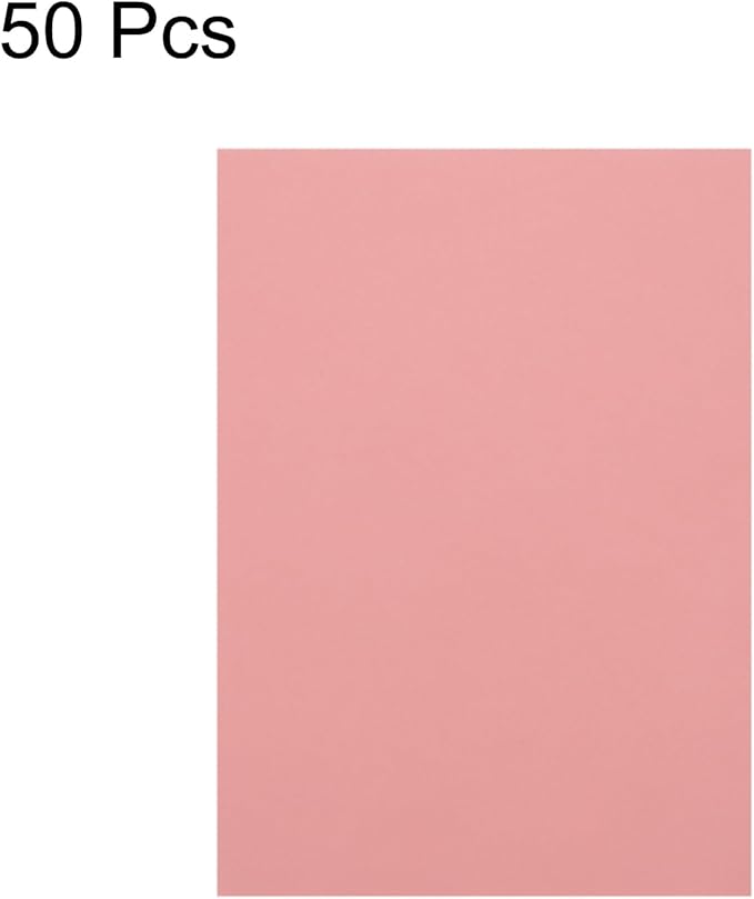 MECCANIXITY Colored Vellum Paper, 50 Sheet Light Pink Transparency 11.7 x 8.2 Printable Vellum Paper, Translucent Vellum Sheets for Printing Wedding Invitations, Ink Jet Laser Printer