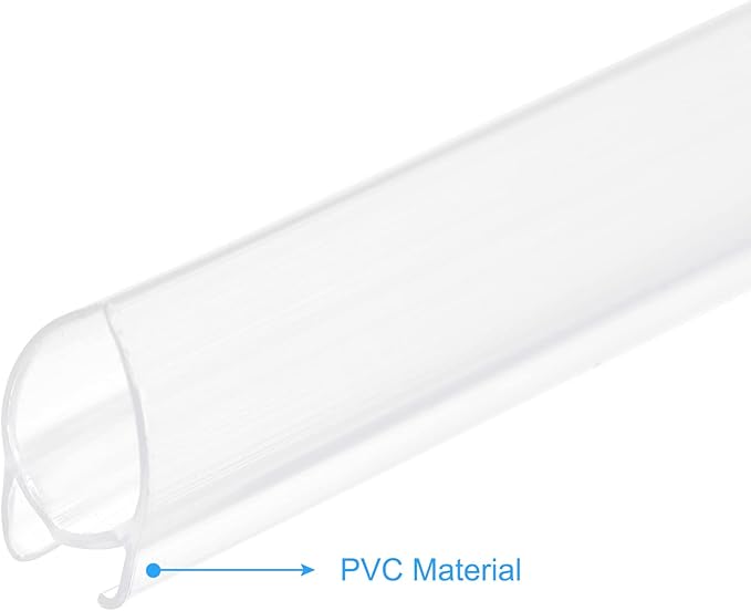 MECCANIXITY PVC Poster Hanger Rail Poster Strip Bar 50cm/20inch Clear with Clips for Poster, Map, 4 Set