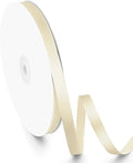 3/8" Width x 100 Yards Satin Ribbon, Small Ivory Ribbon Perfect for DIY Craft, Bows, Gift Wrapping, Flower Bouquet, Valentine's Day, Christmas and Party Decoration