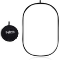 Selens 23.6x35.4in/60x90cm Oval Light Reflector Diffuser, Collapsible Soft Light Diffusion with Carrying Bag for Photo Studio Photography
