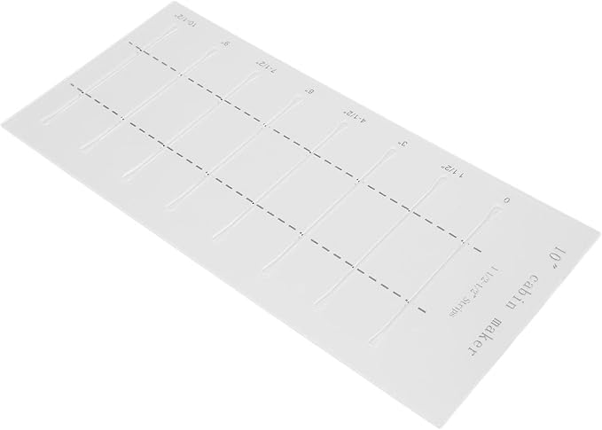 Fydun 10 Inch Log Cabin Quilting Rulers, Clear Scale Smoother Rulers,Acrylic Quilters Edges Maker Template Set for Sewing Lovers Acrylic L Blocks Quilt Crafts