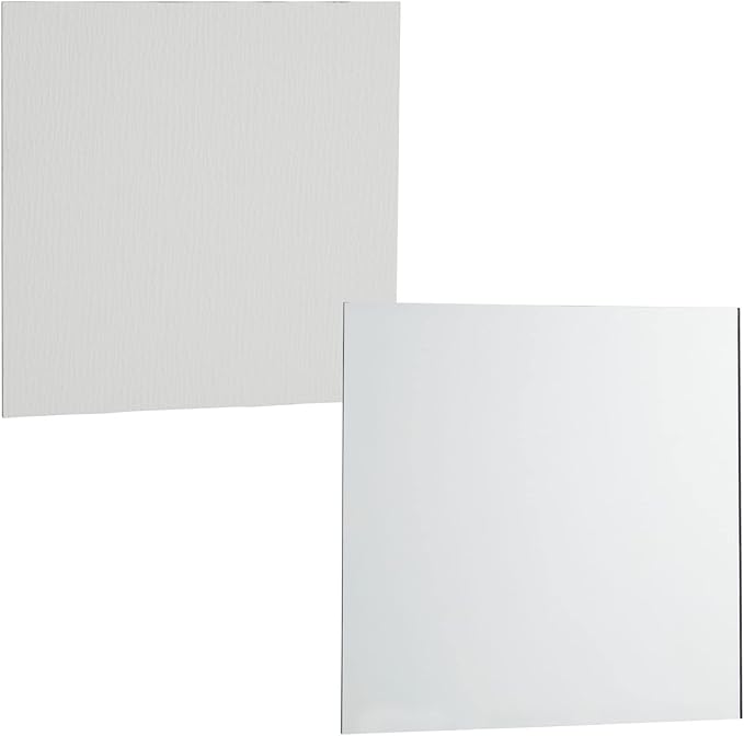 Bright Creations Square Mirror Tiles - 4 in, Silver, Pack of 50 - for Crafts & Table Centerpieces - Mirror Mosaic Tiles