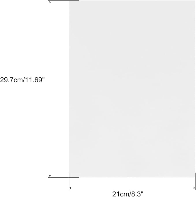 MECCANIXITY Colored Vellum Paper, 50 Sheet Silver Transparency 11.7 x 8.2 Printable Vellum Paper, Translucent Vellum Sheets for Printing Wedding Invitations, Ink Jet Laser Printer