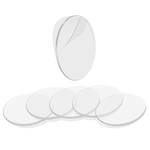 BRAVESHINE Double Sided Adhesive Tape - 18 Pack Removable Wall Stick Mounting Tape - Washable Clear Nano Tape for Crafts Decorations, Keep Rug Corner Flat, Indoor Outdoor Use - Round 2 Inch