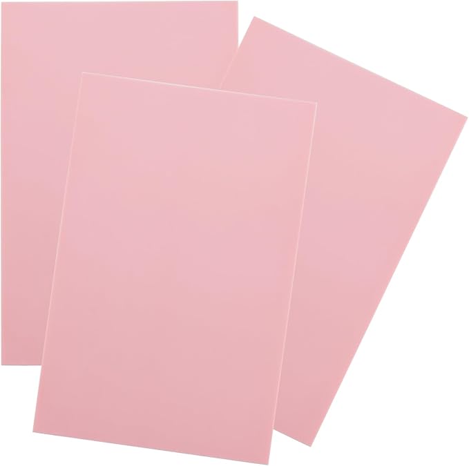ZOENHOU 12 Pcs 4" x 6" Pink Rubber Carving Blocks, Soft Rubber Crafts Rubber Stamping Blanks with Carving Tools, Linoleum Blocks for Printmaking