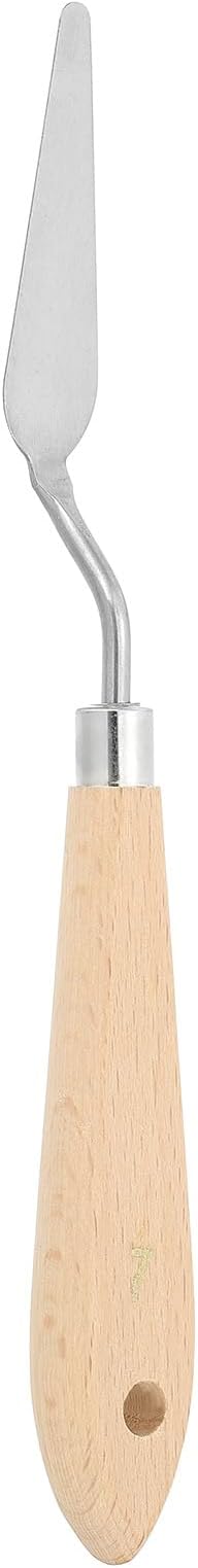 PATIKIL Art Spatula, No.7 15mm Stainless Steel Flexible Palette Knife Painting Knife Painting Spatula Oil Painting Mixing Scraper with Wood Handle for Canvas Acrylic Painting, Brown