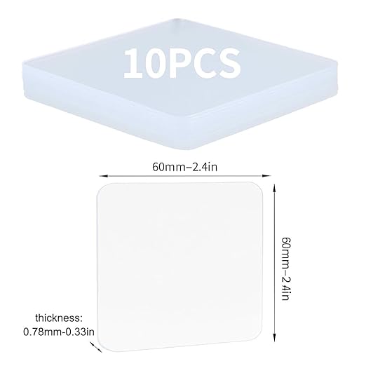30PCS Premium Double Sided Mounting Squares Clear Tape,Heavy Duty Adhesive Pads for Pictures,Poster Hanging Strips - Strong Sticky Tack,Waterproof Adhesive for Shower,Wall Patch,Sticky Pads
