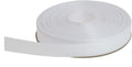 Solid Grosgrain Ribbon 25 Yard Each Roll 100% Polyester Woven Edge (3/8", White)