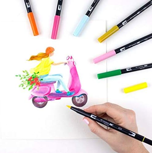 Tombow Dual Brush Pen Art Markers (10-Pack, Celebration)