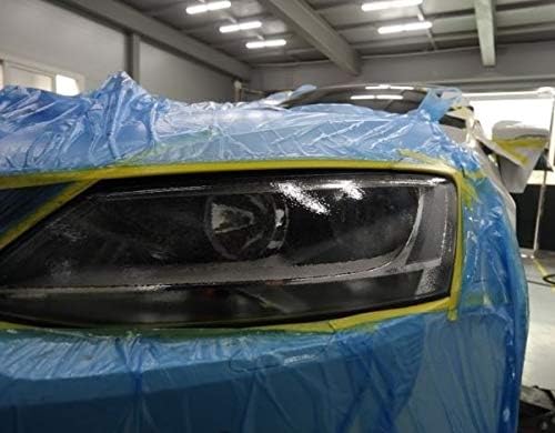 Plastic Sheeting for Car Paint – Assorted 3 Sizes Multi Pack – No Residue Painters Tape with Drop Cloth – Automotive Masking Tape with Tarp Waterproof 65 Feet (35 x 25 x 18 Inch - 3RL)