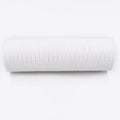 2 Rolls - Koopi Deco Mesh 10 inch x 30 feet Each Roll, Set of 2 White with White Iridescent Foil Poly Mesh Ribbons for Wreaths, Swags, Craft, Party and Decorating Supplies
