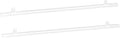MECCANIXITY PVC Poster Hanger Rail Poster Strip Bar 100cm/40inch Clear with Clips for Poster, Map, 4 Set