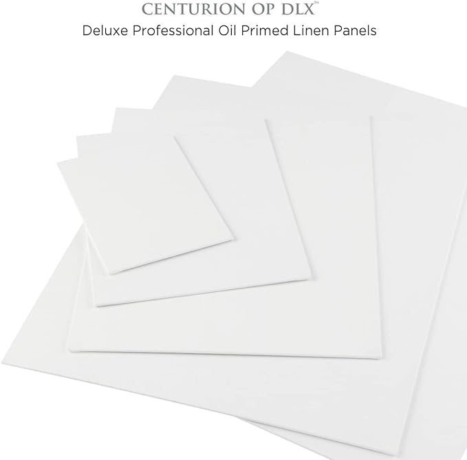Centurion Deluxe Professional Oil Primed Linen Canvas Panels - 12x12-3 Pack of Linen Canvases for Painting, Artwork and More