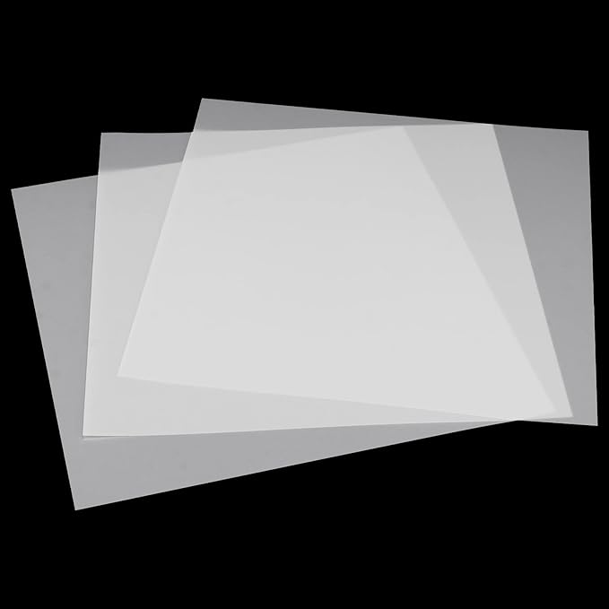 HOIGON 50 PCS 7.4 Mil Mylar Stencil Sheets,12 x 12 Inch Blank Clear Stencil Templates, Mylar Sheets for Arts, Crafts, Make Your Own Stencils