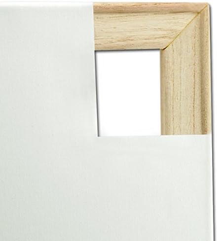 Creative Mark The Edge Deluxe Cotton 1-1/2" Deep Stretched Canvas for Painting, 16x20 Pack of 3, 14oz. Primed Weight, Universal Archival Priming, Medium Tooth, Hand-Stretched Canvas for Painters