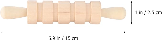 Small Wooden Rollers Mini Wooden Rolling Pin for Wood, Clay, and Dough Crafts for Christmas and Birthday Celebrations