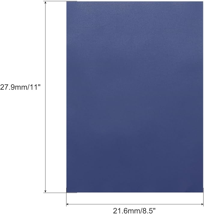 MECCANIXITY Colored Vellum Paper, 40 Sheet Deep Blue Transparency 8.5 x 11 Printable Vellum Paper, Translucent Vellum Sheets for Printing Wedding Invitations Ink Jet Laser Printer