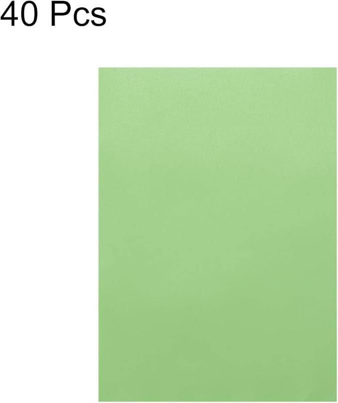 MECCANIXITY Colored Vellum Paper, 40 Sheet Light Green Transparency 8.3" x 5.9" Printable Vellum Paper, Translucent Vellum Sheets for Printing Wedding Invitations Ink Jet Laser Printer