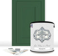 ALL-IN-ONE Paint, Durable cabinet and furniture paint. Built in primer and top coat, no sanding needed. Includes our 30 featured color card - Trinity (green), Gallon