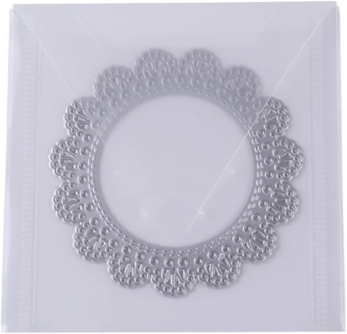 20 Pieces Clear Die & Stamp Plastic Storage Bag, Resealable Large Envelope Pocket for DIY Scrapbooking Paper Card Craft Making and Cutting Dies Stencil (4.75"x4.75")
