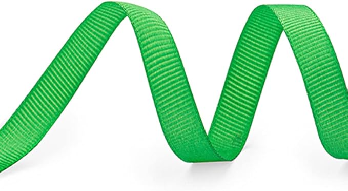 LIUYAXI 3/8" X 50 Yards Solid Green Grosgrain Ribbon, Perfect for Crafts, Wedding Decor, DIY Hair Accessories, Sewing, Gift Package Wrapping and More