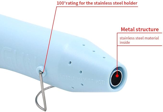 mofa Resin Heat gun,6.6ft Cable 300W Hot Air Gun for Crafting,Acrylic Paint Dryer Multi-Purpose Electric Heating Nozzle (Light Blue)