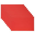 PATIKIL 5x8 Inch Anodized Aluminum Sheet Metal, 10Pcs Laser Plates Engraving Blanks 0.5MM Thin Rectangle for Crafting DIY House Laser Engraving, Red