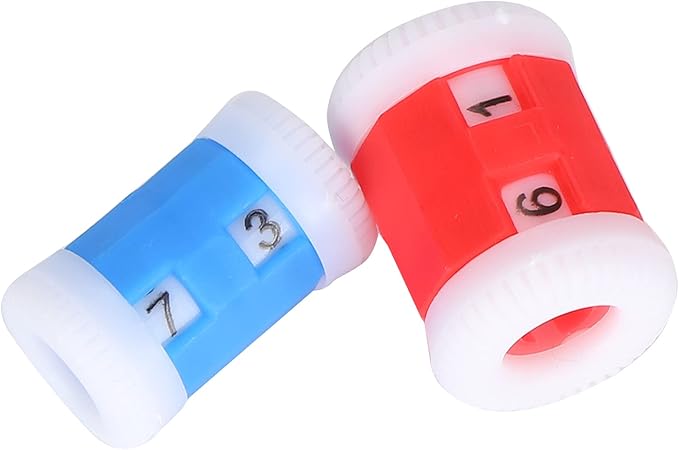 Plastic Knit Counter Knitting Crochet Stitch Marker Row Ring Sewing Tool Craft Accessories Two Color(One Set)