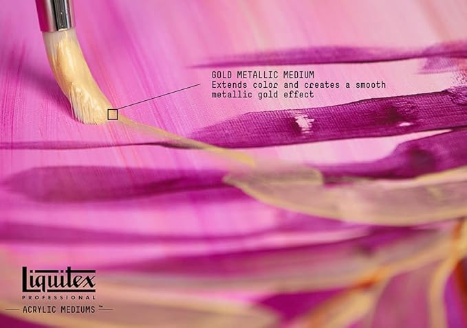 Liquitex Professional Effects Medium, 237ml (8-oz) Gold Metallic Medium