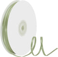 1/8" X 100 Yards Spring Moss Satin Thin Ribbon Solid Color Double Faced Ribbons Perfect for Crafts Wedding Decor Bow Making Arts Sewing and More