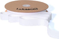 LaRibbons Thin Velvet Ribbon 1 Inch x 25 Yards, White Velvet Ribbon for Christmas Tree, Gift Wrapping, Wreath Bow, Outdoor Decoration