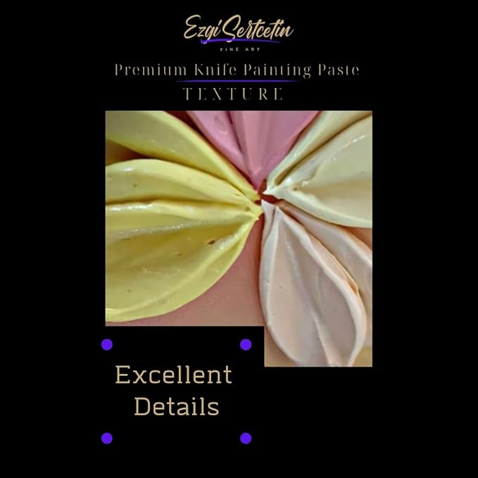Premium Palette Knife Painting Paste|Texture Paste|Authentic Bright Colors|Ready to Use|Easy to Apply| 6oz (Azurra Vista)