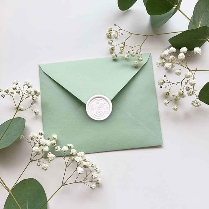 Large Glue Gun Sealing Wax Sticks for Envelope Wedding Invitation Sealing Decoration - Pack of 12 - White
