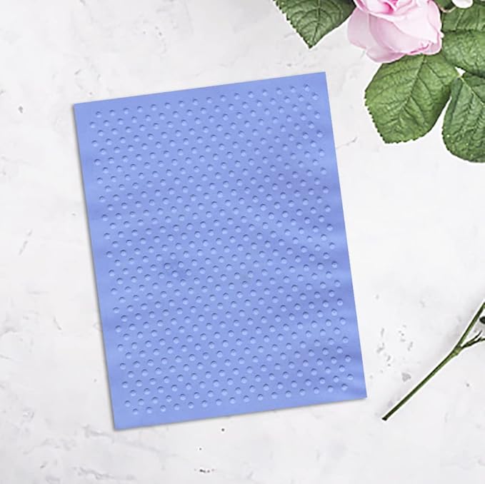 3-D Textured Impressions Dots Embossing Folder, Background Plastic Embossing Folder Template for Card Making Scrapbooking Paper Craft Album Stamps DIY Décor