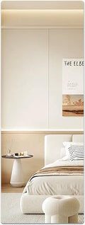 Acrylic Self Adhesive Mirror Sheet for Wall, Plastic Non Glass Sticky Kid Safety Mirror Tiles for Wall 16x47 inch 4 Pcs