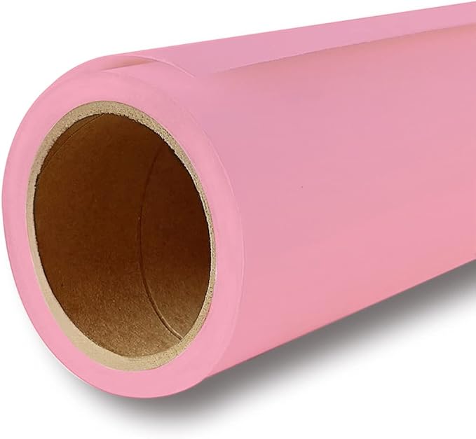 Yizhily Seamless Photogrphy Background Paper, Paper Backdrop Roll for Photoshoot, 82" x16', Carnation Pink